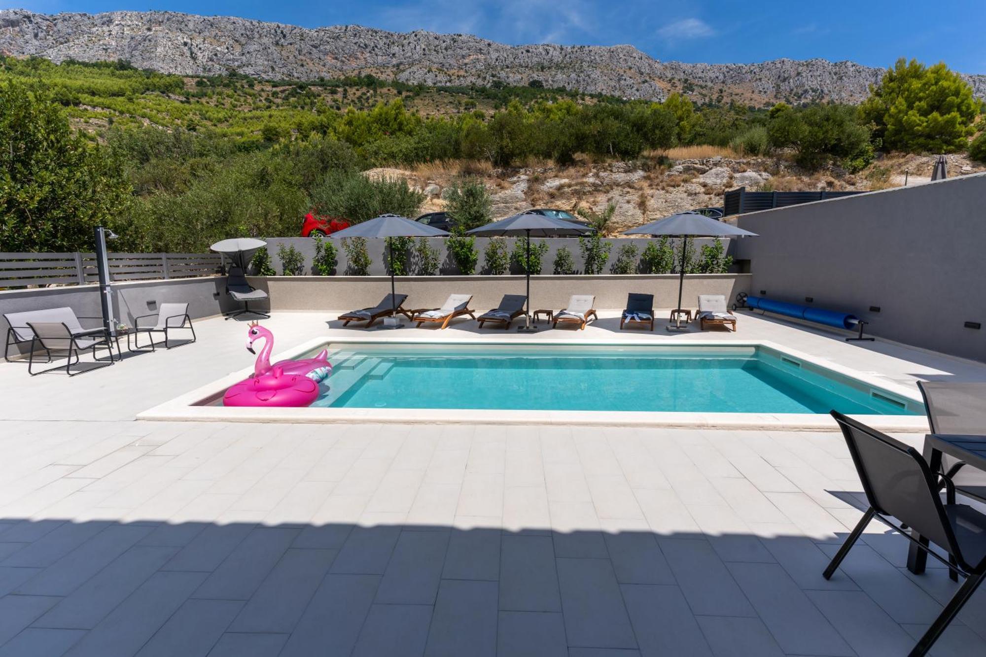 Luxury Apartment Lorena - Private Heated Pool - Jesenice (Split-Dalmatia) Exterior foto